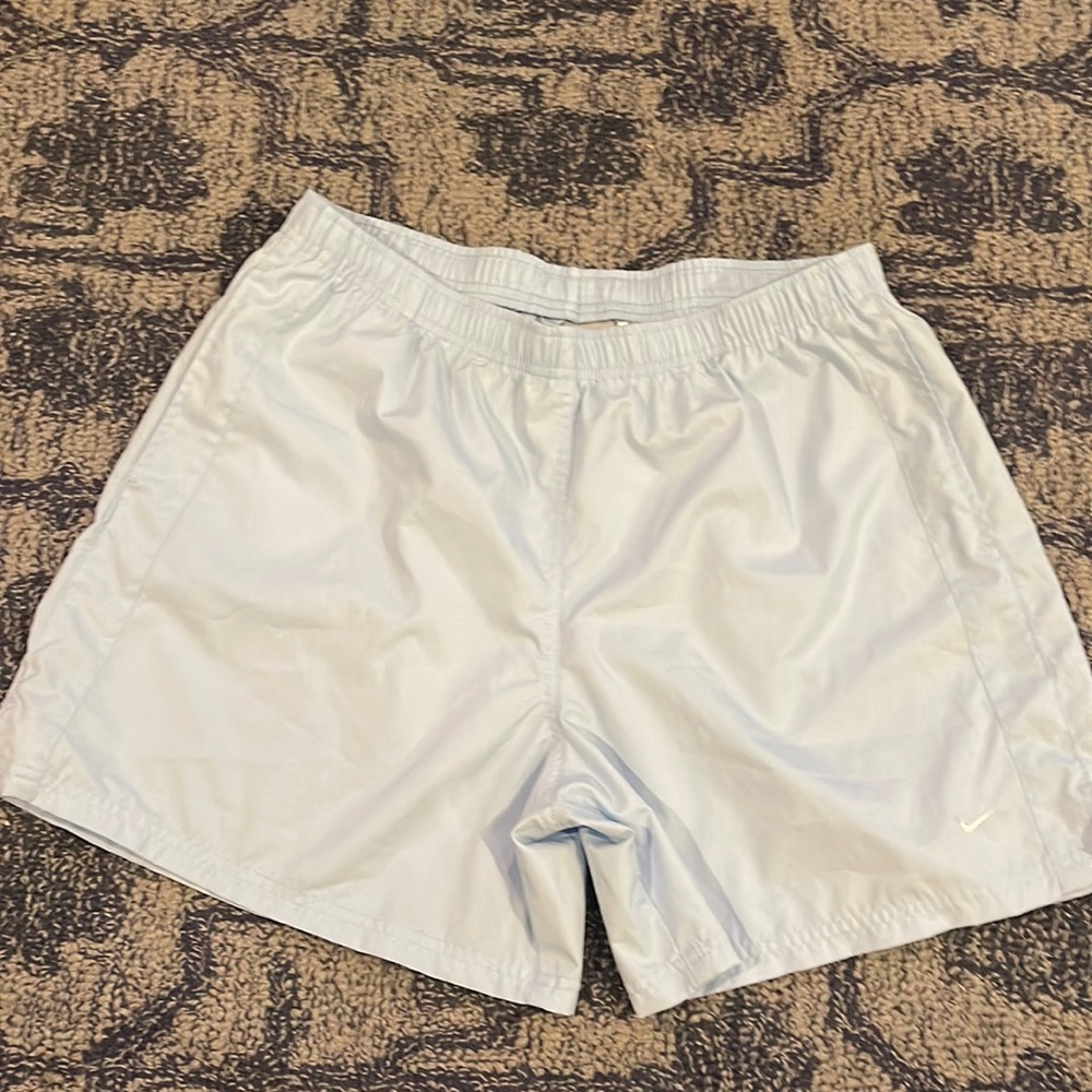 Nike aqua blue shorts Large